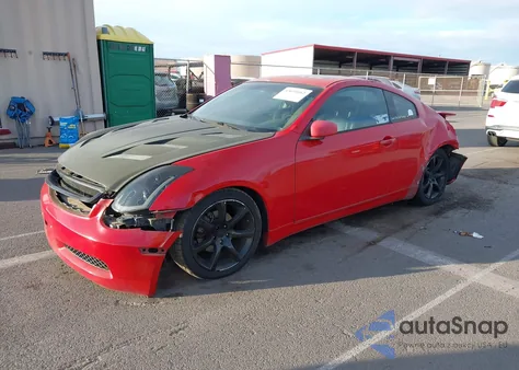 2004 Infiniti G35 z USA, uszkodzony, nr VIN JNKCV54E54M305878